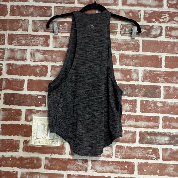 Lululemon Sweat Date Tank Heathered Black Women’s Size 4 GUC - Picture 2 of 5